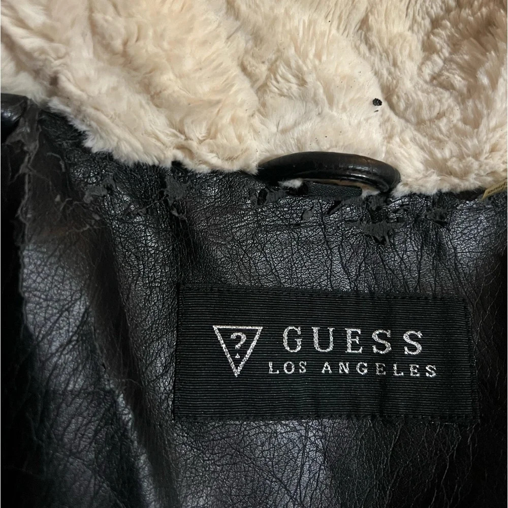 🖤 Guess Los Angeles Faux-Leather Moto
Jacket🖤 - Picture 8 of 8